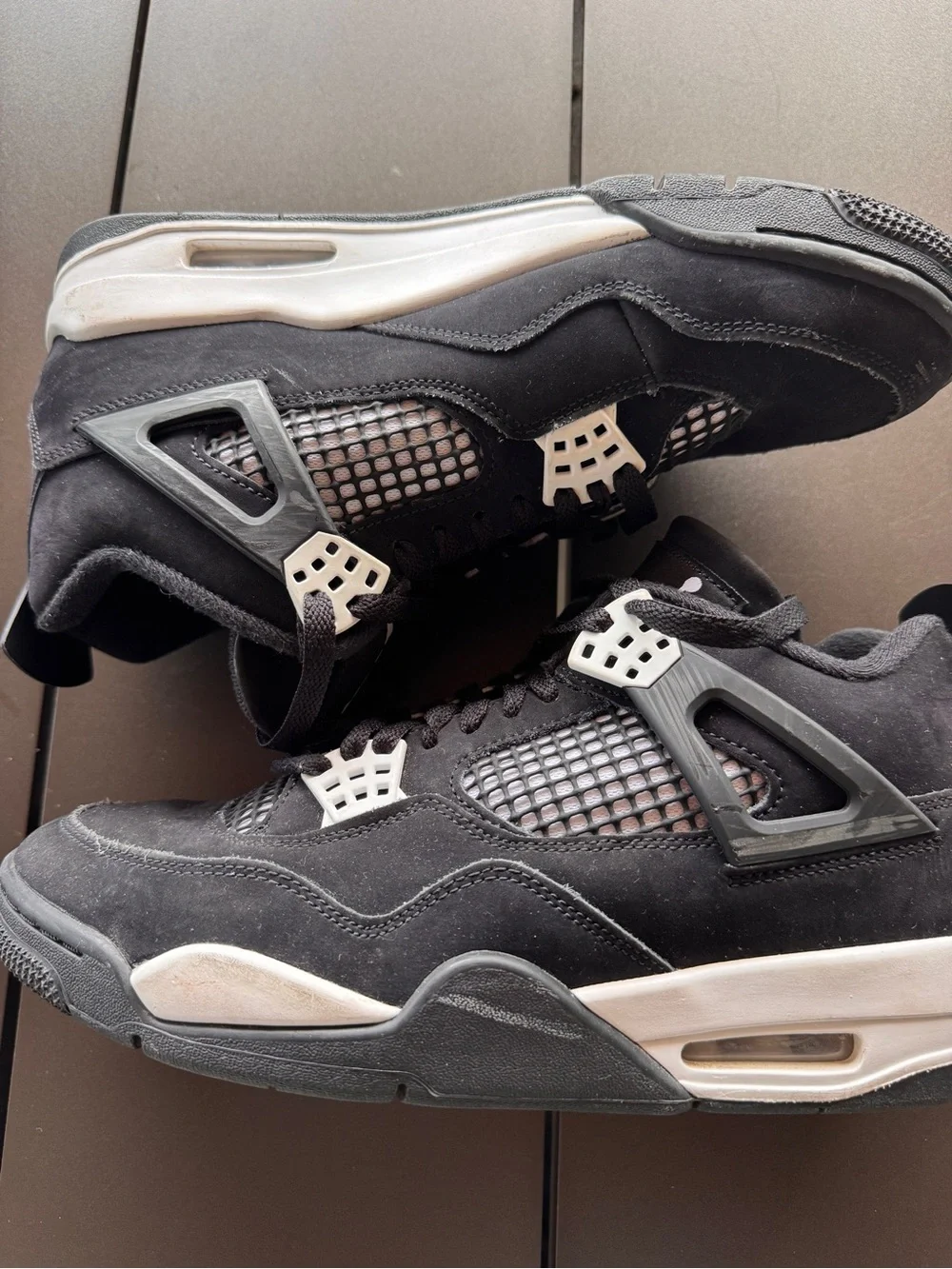 Jordan Men’s Black and White Sneakers